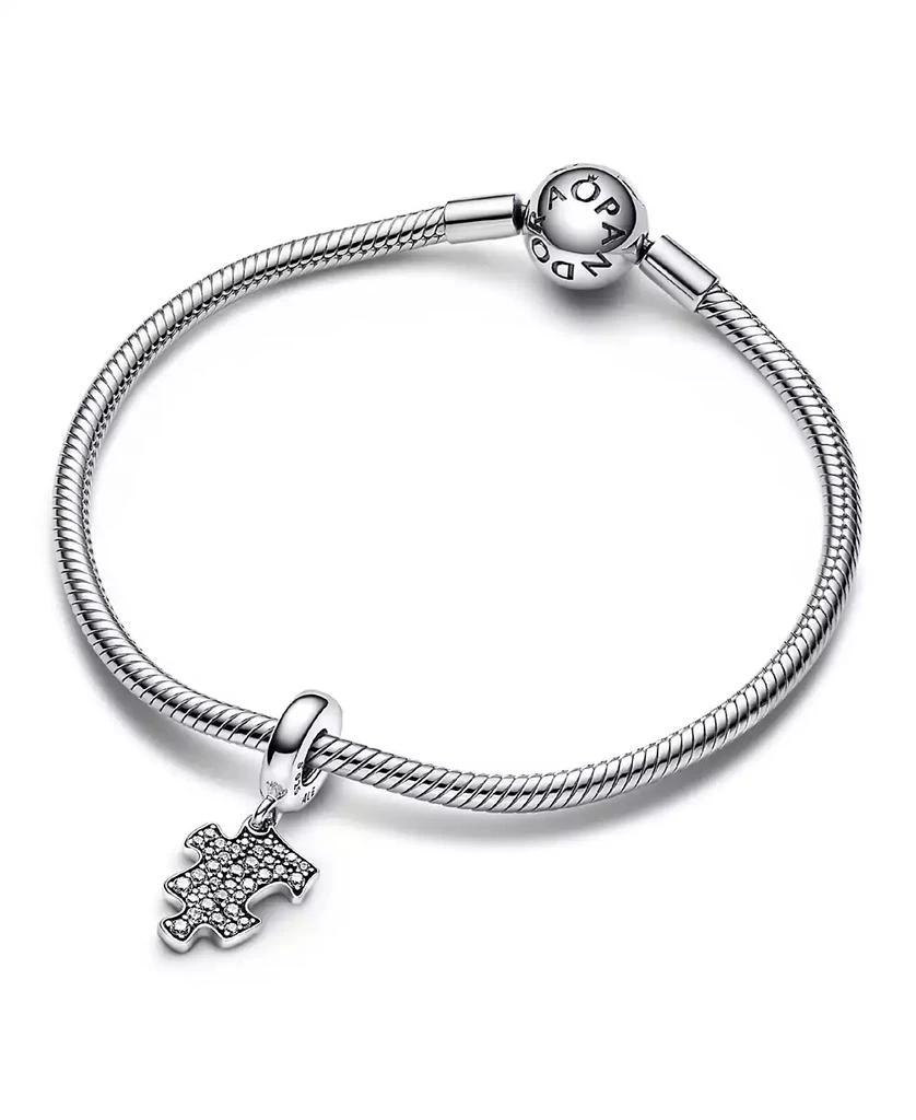 商品PANDORA|Cubic Zirconia Sparkling Puzzle Piece Dangle Charm,价格¥282,第4张图片详细描述