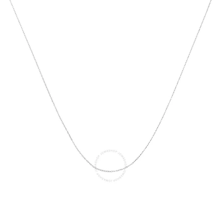 商品Haus Of Brilliance|Solid 10k White Gold 0.5MM Rope Chain Necklace. Unisex Chain - Size 18" Inches,价格¥595,第1张图片