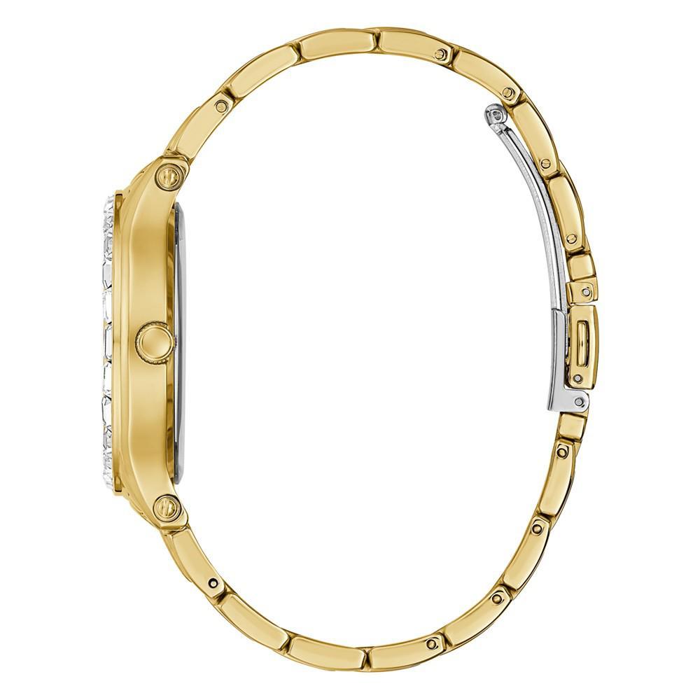 商品GUESS|Women's Gold-Tone Glitz Stainless Steel Bracelet Watch, 38mm,价格¥1403,第5张图片详细描述