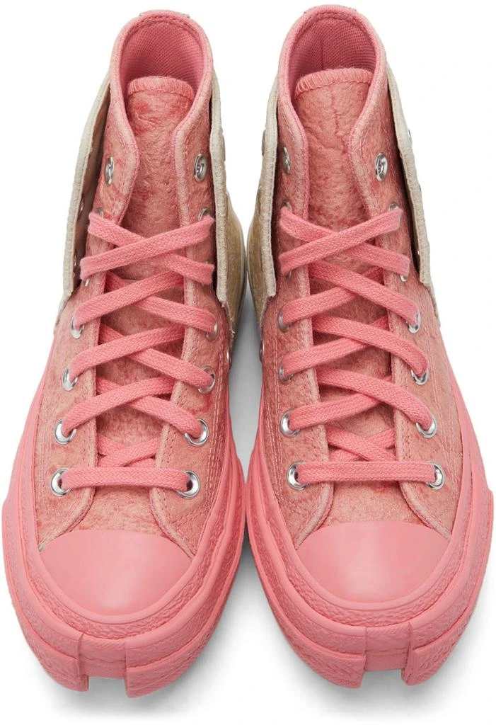 商品Converse|Pink & Beige Feng Chen Wang Edition 2-in-1 Chuck 70 Hi Sneakers,价格¥842,第5张图片详细描述