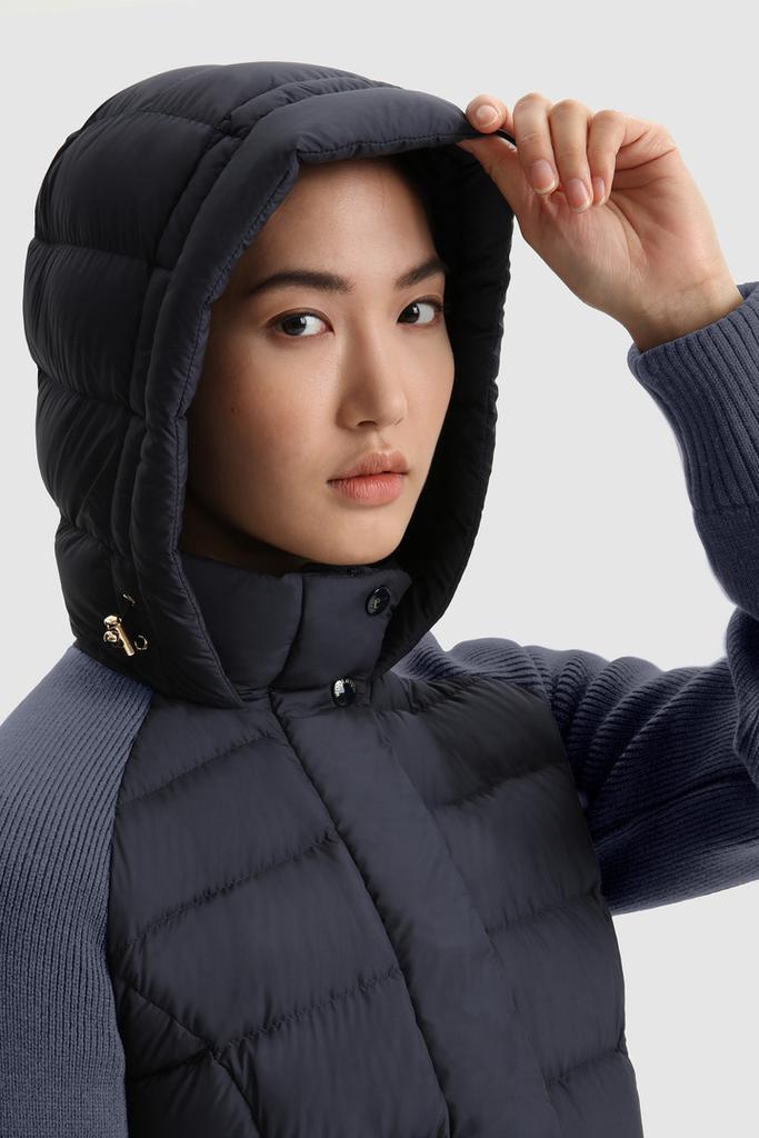 商品Woolrich|Auburn Quilted Jacket with Knitted Sleeves,价格¥3753,第7张图片详细描述