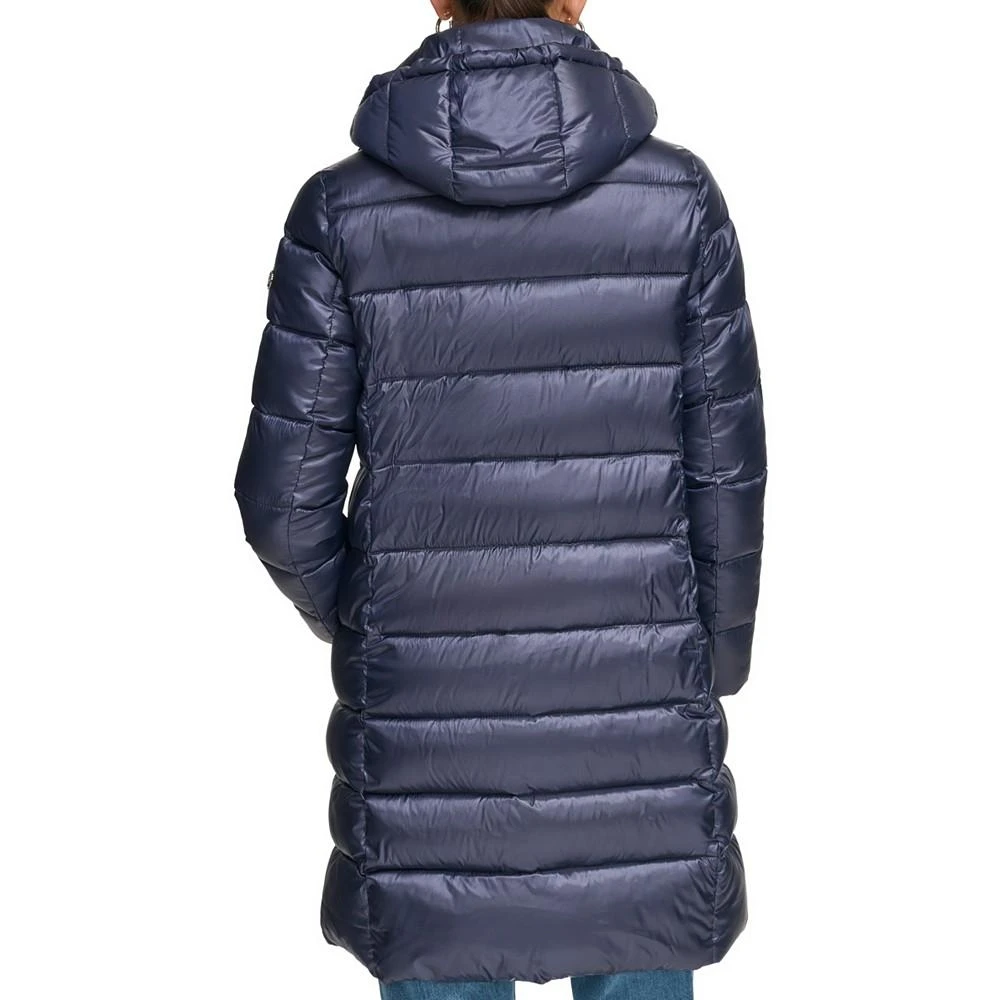 商品Calvin Klein|Women's Shine Bibbed Hooded Packable Puffer Coat, Created for Macy's,价格¥878,第2张图片详细描述