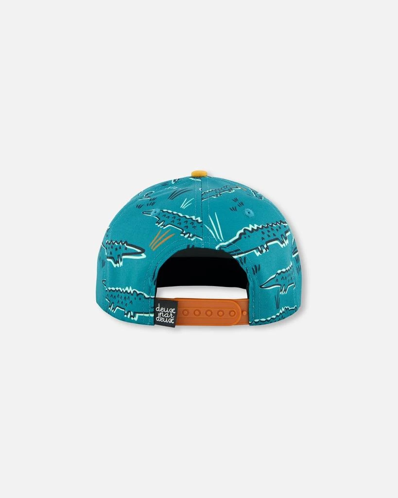 商品Deux par Deux|Cap Printed Crocodile Green,价格¥270,第3张图片详细描述