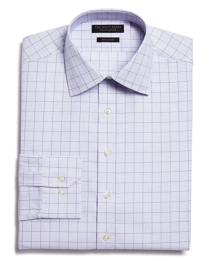 商品The Men's Store at Bloomingdale's|Overcheck Regular Fit Dress Shirt - 100% Exclusive,价格¥411,第1张图片