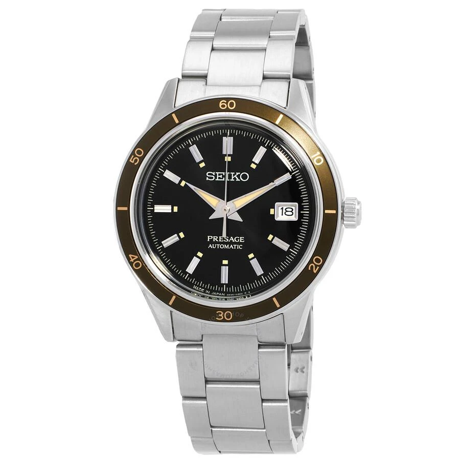 商品Seiko|Presage Automatic Black Dial Men's Watch SRPG07J1,价格¥2555,第1张图片