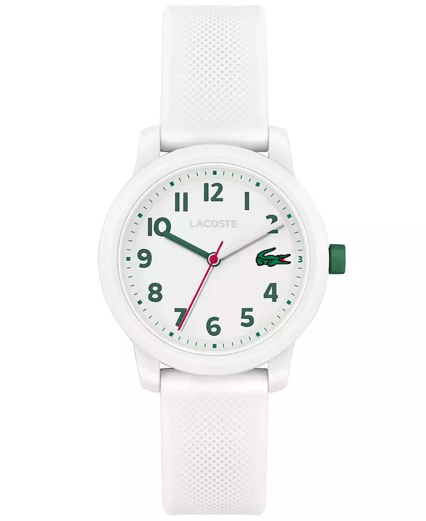 商品Lacoste|Kids L.12.12 White Silicone Strap Watch 32mm,价格¥502,第1张图片