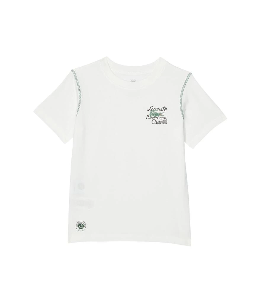 商品Lacoste|Short Sleeve Roland Garros Clube Crew Neck T-Shirt (Big Kids),价格¥340,第1张图片