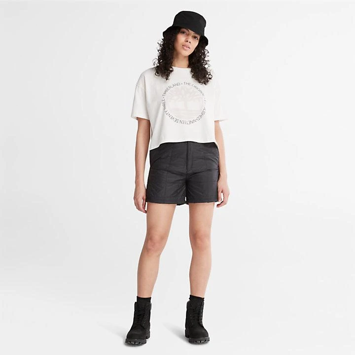 商品Timberland|Cropped Logo T-Shirt for Women in White,价格¥276,第3张图片详细描述