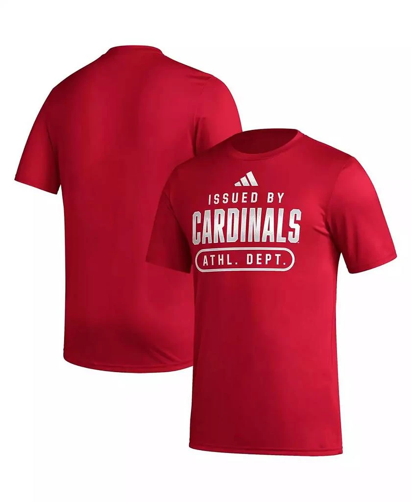 商品Adidas|Men's Red Louisville Cardinals AEROREADY Pregame T-shirt,价格¥224,第1张图片