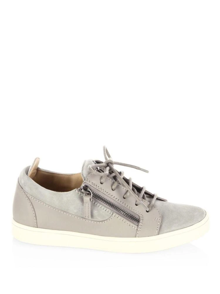 商品Giuseppe Zanotti|Breks Suede Side-Zip Sneakers,价格¥1785,第5张图片详细描述