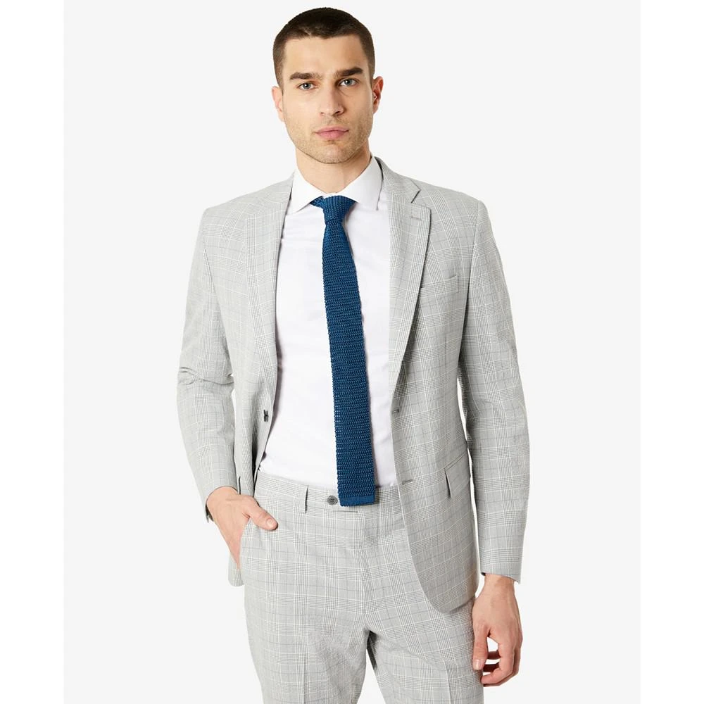 商品Ralph Lauren|Men's UltraFlex Classic-Fit Seersucker Plaid Suit Separate Jacket,价格¥1077,第1张图片