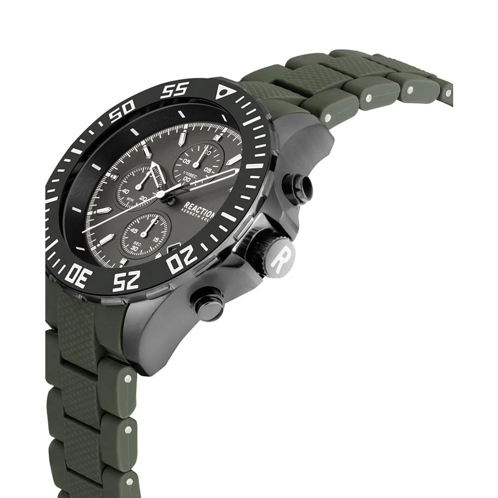 商品Kenneth Cole|Men's Chrono 3 Eyes Date Green Plastic Strap Watch, 46mm,价格¥712,第3张图片详细描述