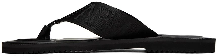 商品Emporio Armani|Black Logo Tape Sandals,价格¥2205,第3张图片详细描述