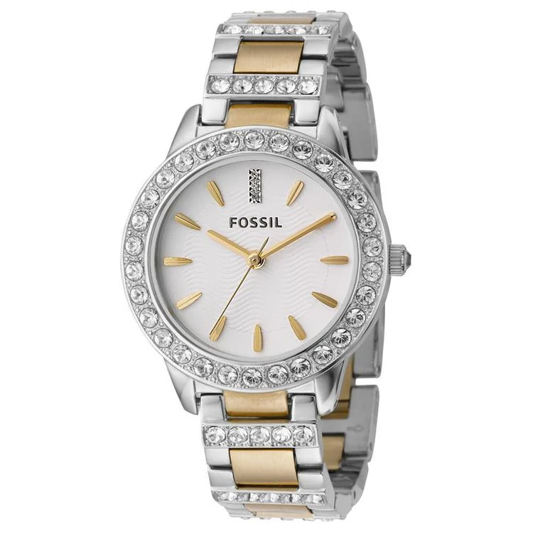 商品Fossil|Women's Jesse Two Tone Stainless Steel Bracelet Watch 34mm ES2409,价格¥935,第1张图片