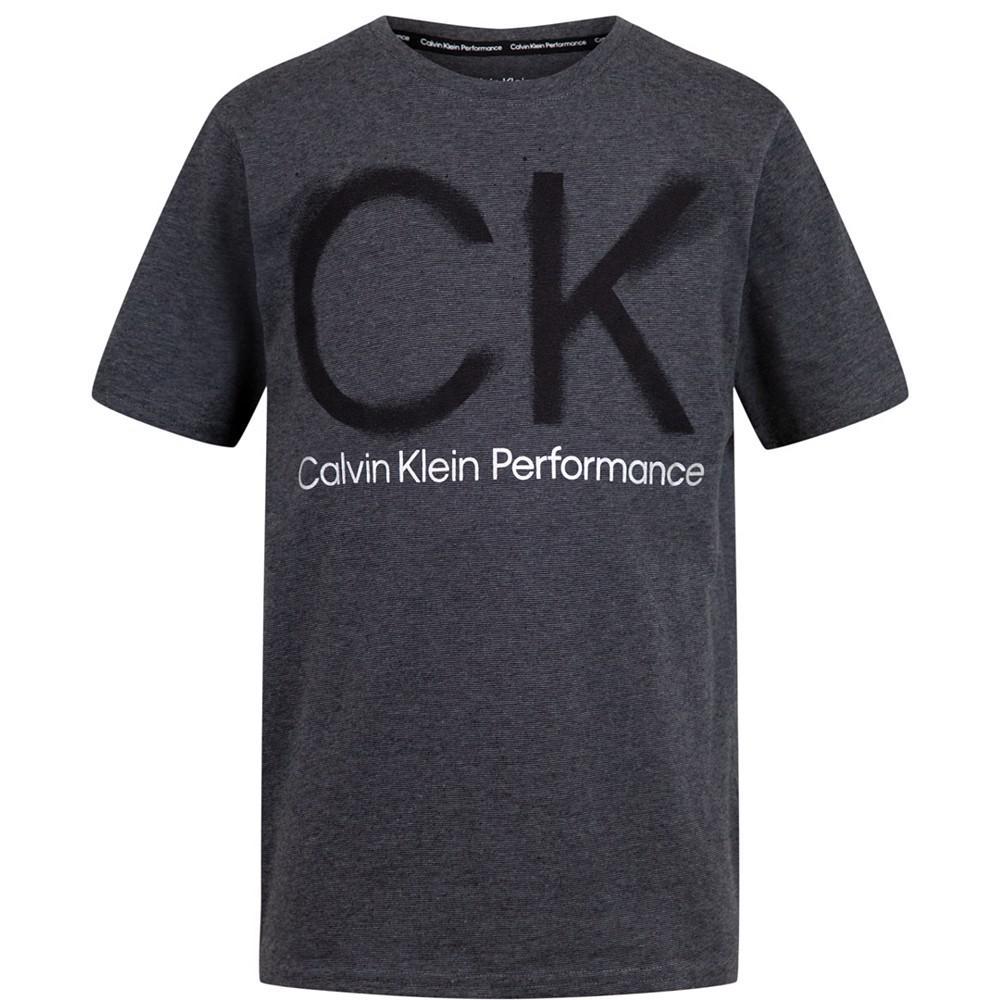 商品Calvin Klein|Big Boys Performance Short Sleeve T-shirt,价格¥119,第1张图片