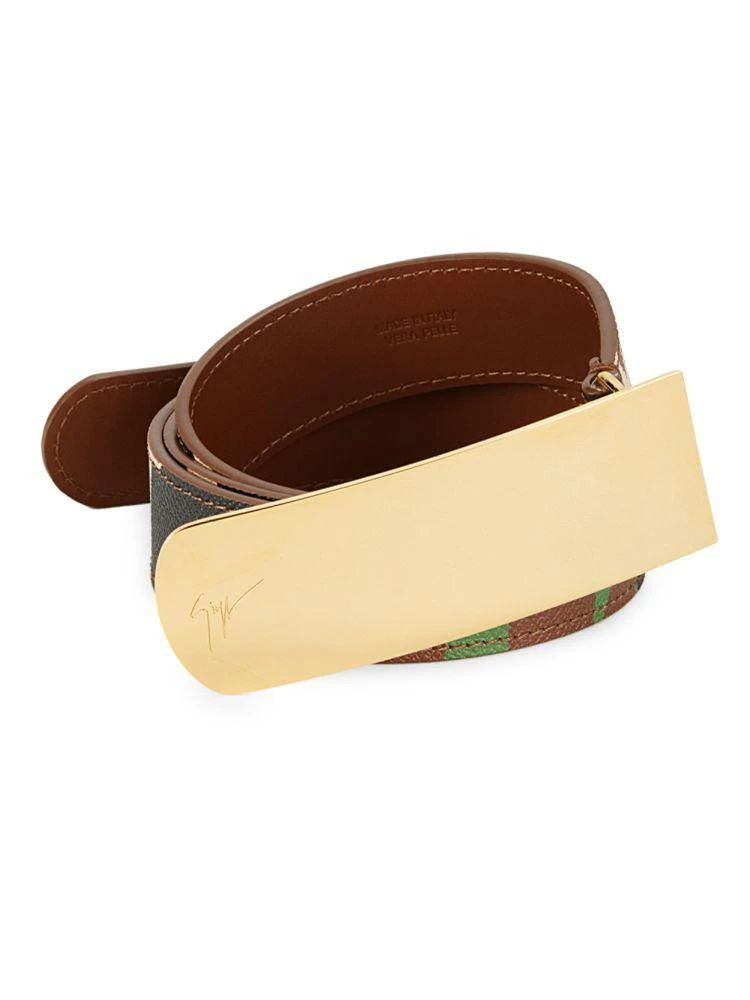 商品Giuseppe Zanotti|Embossed Leather Belt,价格¥1356,第2张图片详细描述