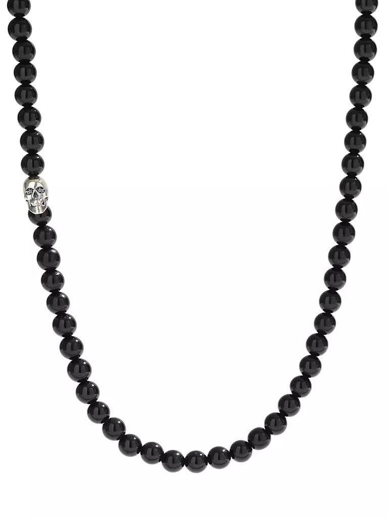 商品Degs & Sal|Sterling Silver & Black Onyx Beaded Necklace,价格¥1521,第1张图片