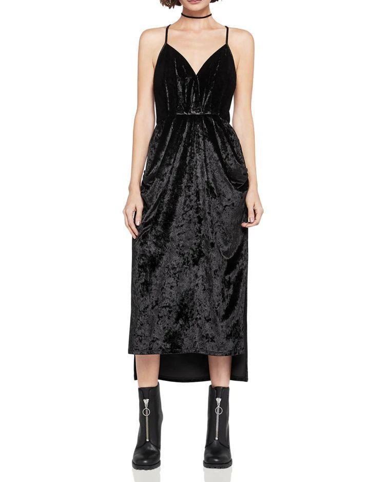 商品BCBG|Velvet Faux-Wrap Midi Dress,价格¥122,第1张图片