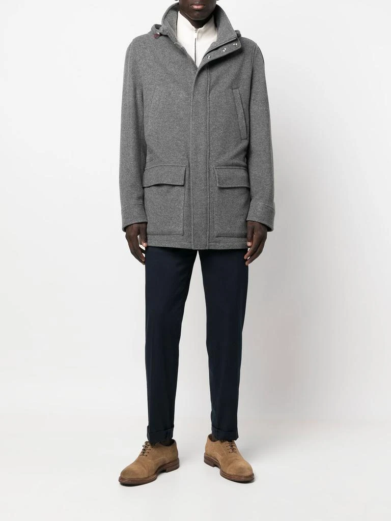 商品Brunello Cucinelli|Brunello Cucinelli Coats Grey,价格¥29739,第2张图片详细描述