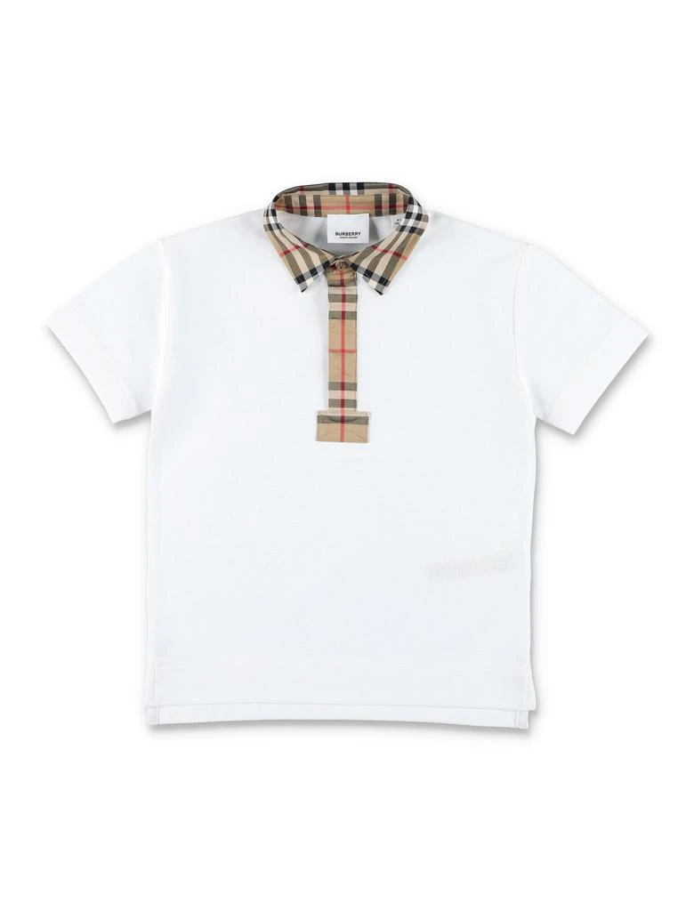 商品Burberry|Burberry Kids Logo Patch Short-Sleeved Polo Shirt,价格¥1088-¥1777,第1张图片