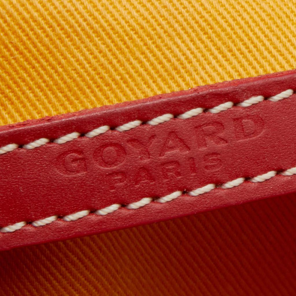 Goyard Red Goyardine Coated Canvas Sac Cap Vert Crossbody Bag商品第8张图片规格展示