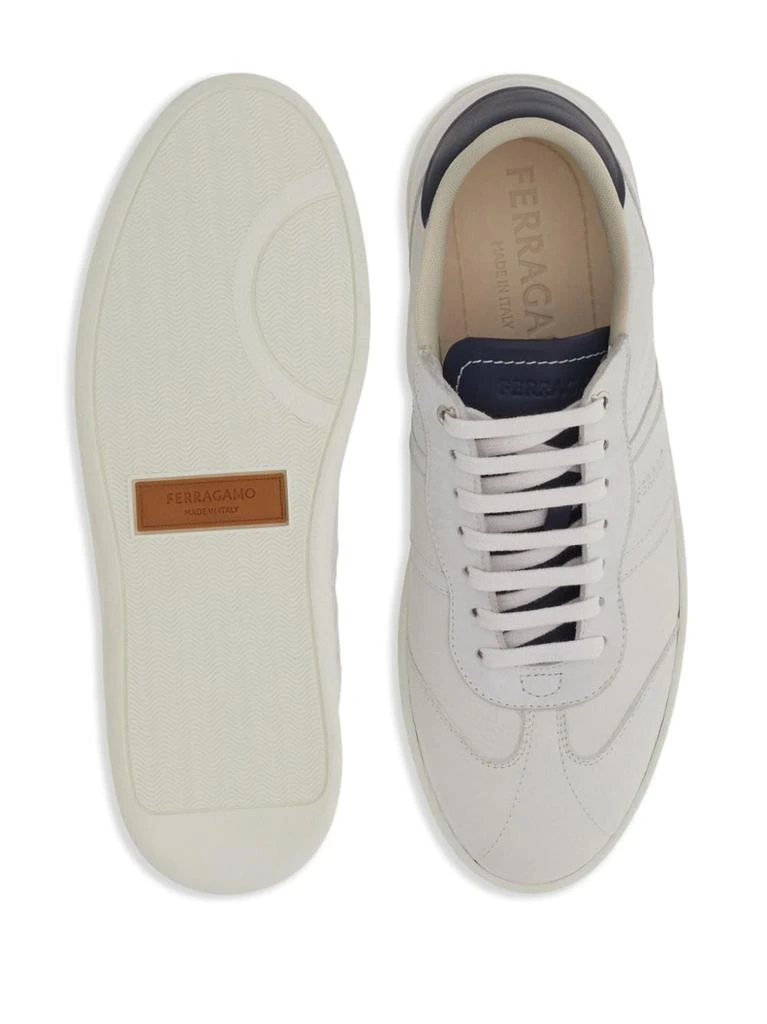 商品Salvatore Ferragamo|FERRAGAMO - Leather Sneakers,价格¥3403,第3张图片详细描述