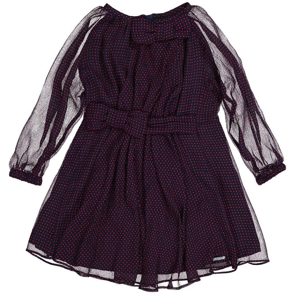 商品Burberry|Burberry Girls Betrice Polka-dot Mesh Dress, Size 6Y,价格¥2816,第1张图片