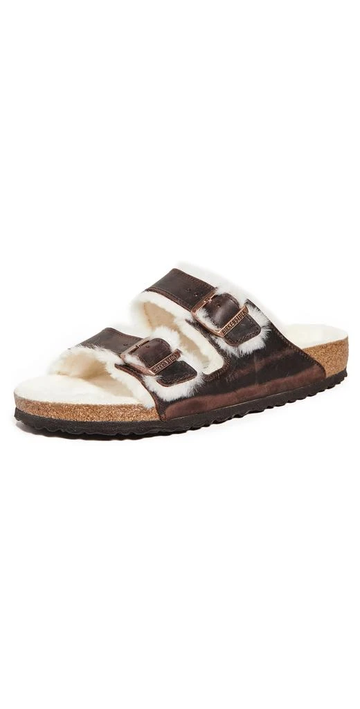 商品Birkenstock|Birkenstock Arizona Shearling Sandals,价格¥613,第1张图片