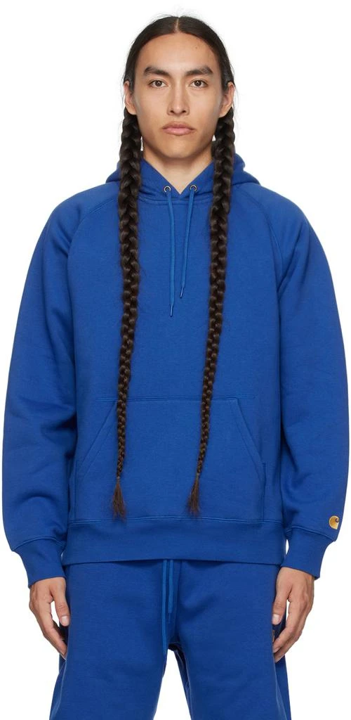 商品Carhartt WIP|Blue Chase Hoodie,价格¥457,第1张图片