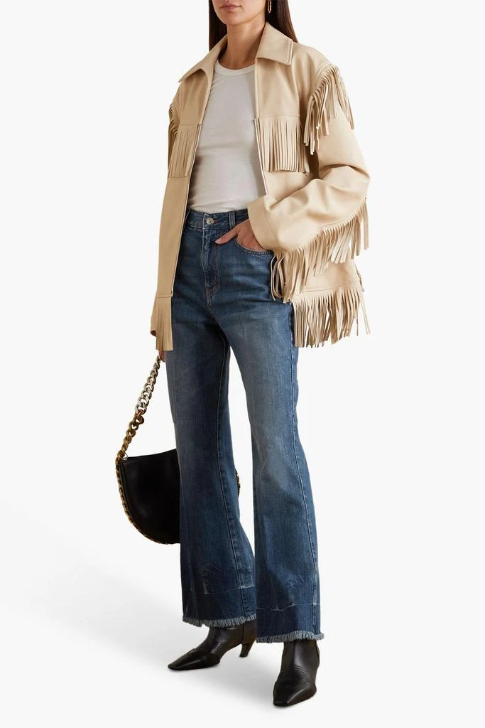 商品Stella McCartney|Frayed high-rise flared jeans,价格¥1935,第2张图片详细描述