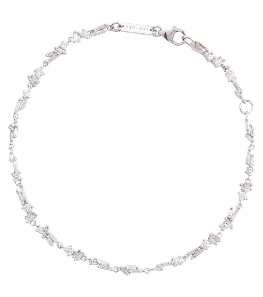 商品Suzanne Kalan|Lucia 18kt white gold bracelet with diamonds,价格¥37492,第1张图片