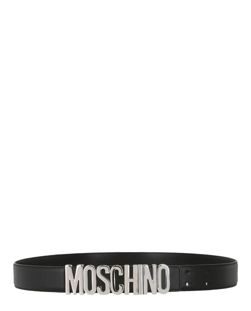 商品Moschino|Thick Leather Logo Belt,价格¥1327,第1张图片