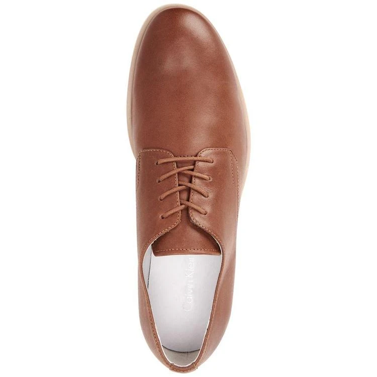 商品Calvin Klein|Men's Faustino Washed Leather Oxfords,价格¥365,第5张图片详细描述