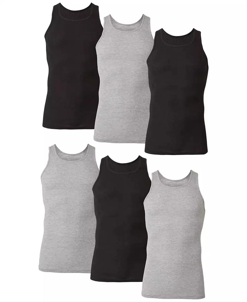 商品Hanes|Men's 6-Pk. Ultimate® ComfortSoft® Dyed Tanks,价格¥160,第1张图片