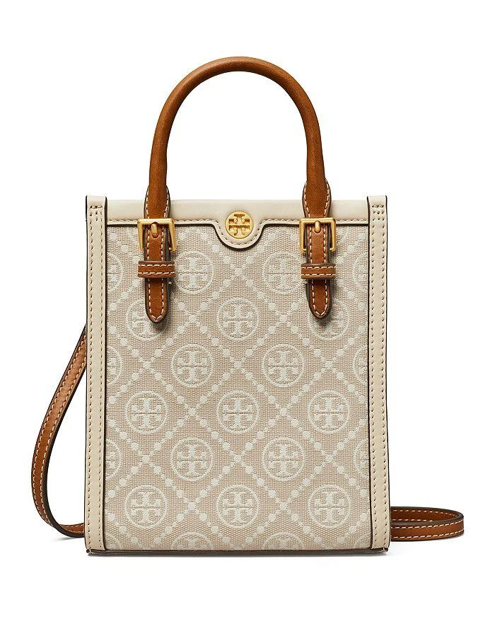 商品Tory Burch|汤丽柏琦T Monogram 托特迷你包 87146,价格¥2218,第1张图片