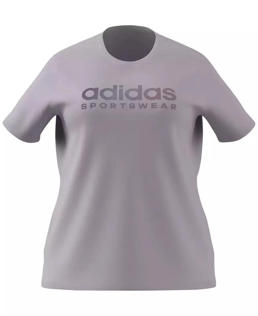 商品Adidas|Plus Size Graphic Linear Logo Cotton T-Shirt,价格¥169,第1张图片