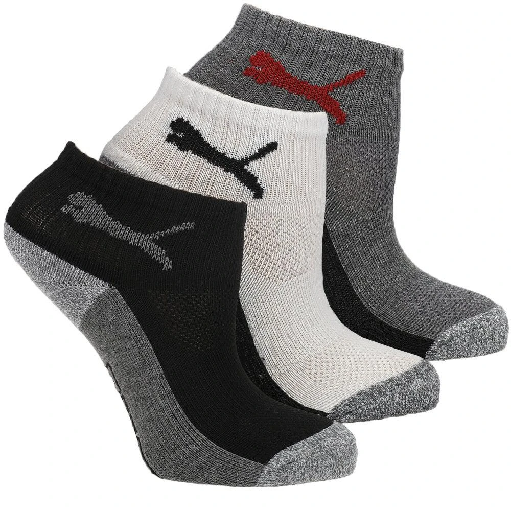 商品Puma|6Pk Boys 1/2 Terry Qtr Crew Socks (Youth),价格¥76,第1张图片详细描述