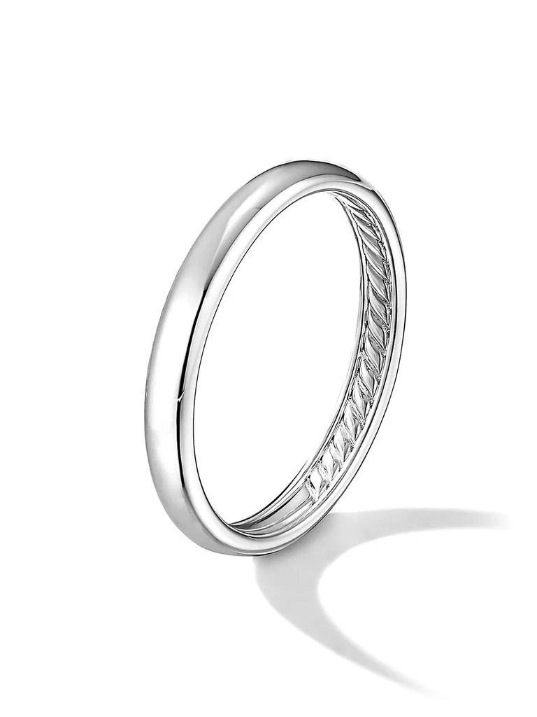 商品David Yurman|DY Classic Band in 18k White Gold,价格¥10115,第3张图片详细描述