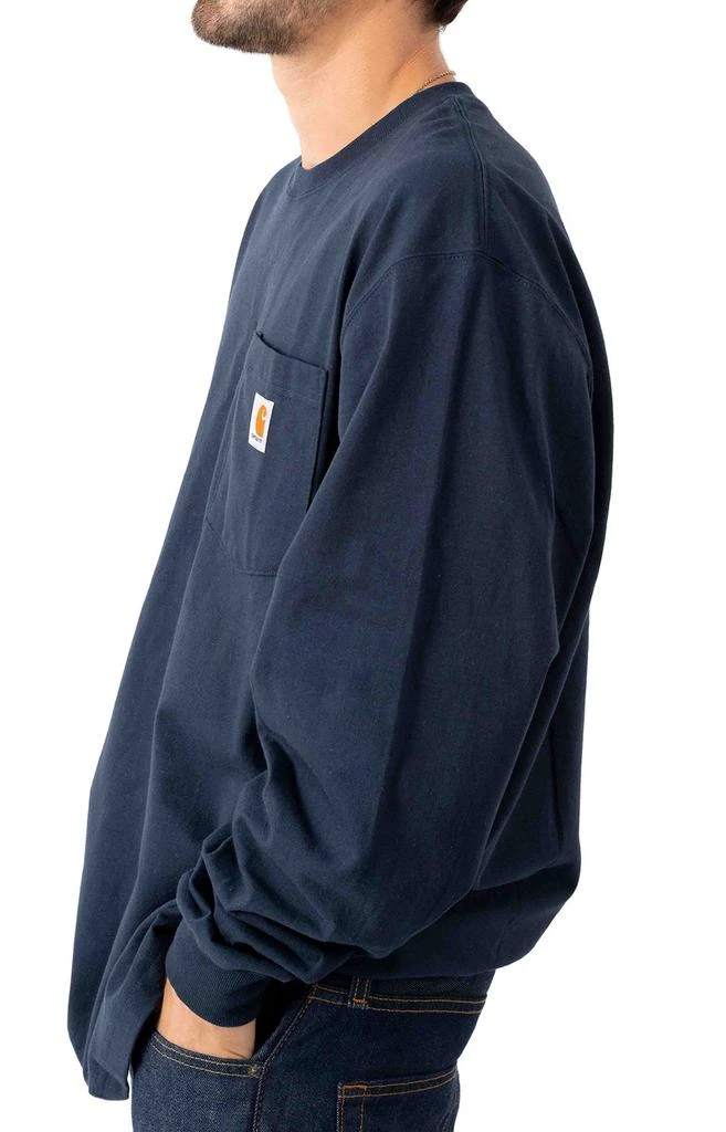 商品Carhartt|(K126) L/S Workwear Pocket T-Shirt - Navy,价格¥223,第2张图片详细描述