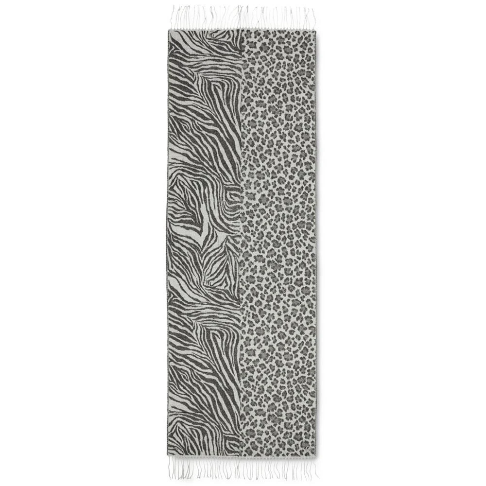 商品Michael Kors|Women's Split-Animal-Print Scarf,价格¥386,第2张图片详细描述