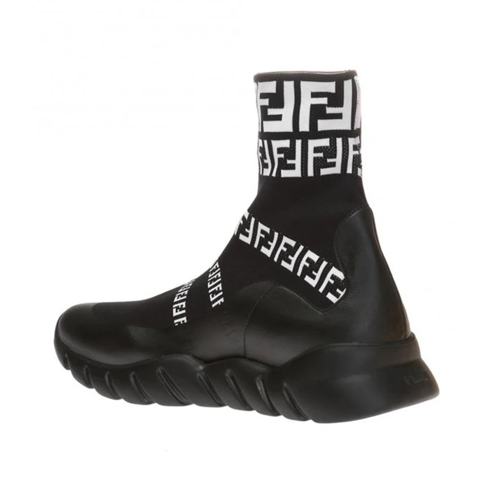 FENDI 黑色男士运动鞋 7E1163-A3XH-F0Y68 商品