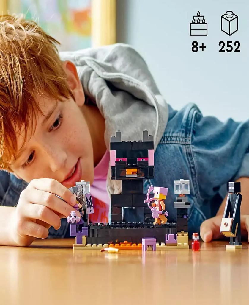 商品LEGO|Minecraft The End Arena 21242 Toy Building Set with End Warrior, Dragon Archer, Enderman and Shulke Figures,价格¥149,第2张图片详细描述