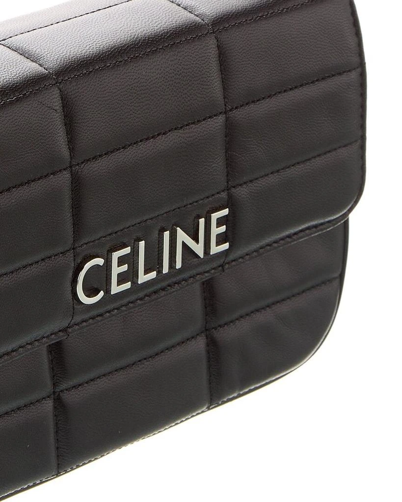 商品Celine|CELINE Monochrome Quilted Leather Shoulder Bag,价格¥18682,第3张图片详细描述