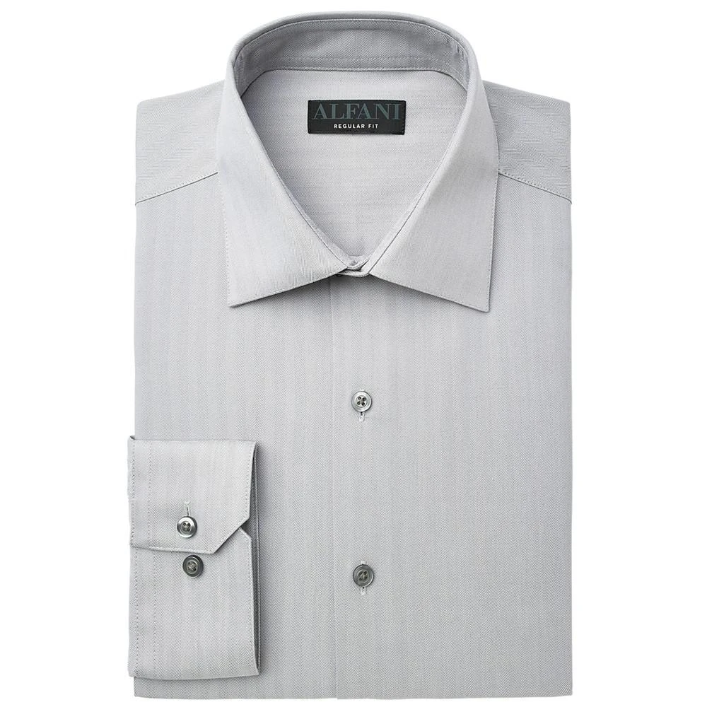 商品Alfani|Men's Regular Fit 2-Way Stretch Herringbone Dress Shirt, Created for Macy's,价格¥195,第2张图片详细描述