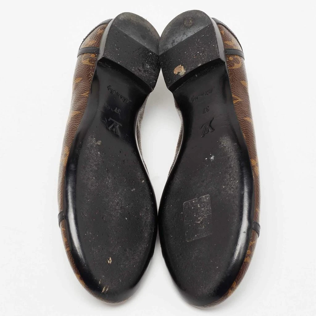 Louis Vuitton Dark Brown Monogram Coated Canvas New Revival Ballet Flats Size 37 商品