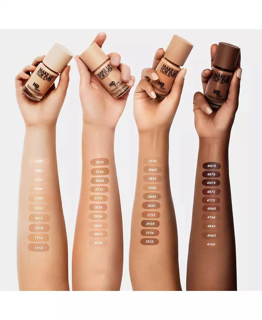 商品Make Up For Ever|HD Skin Waterproof Natural Matte Foundation,价格¥350,第5张图片详细描述