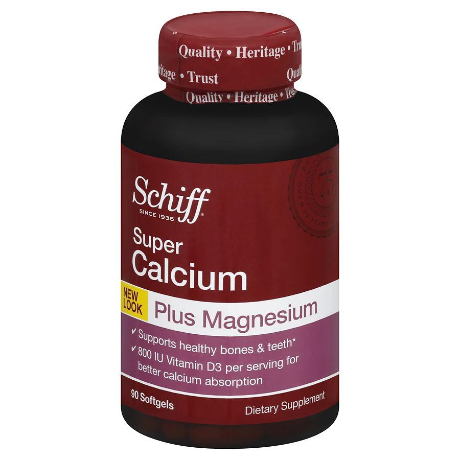 商品Schiff|Super Calcium Magnesium with Vitamin D, Softgels,价格¥75,第1张图片