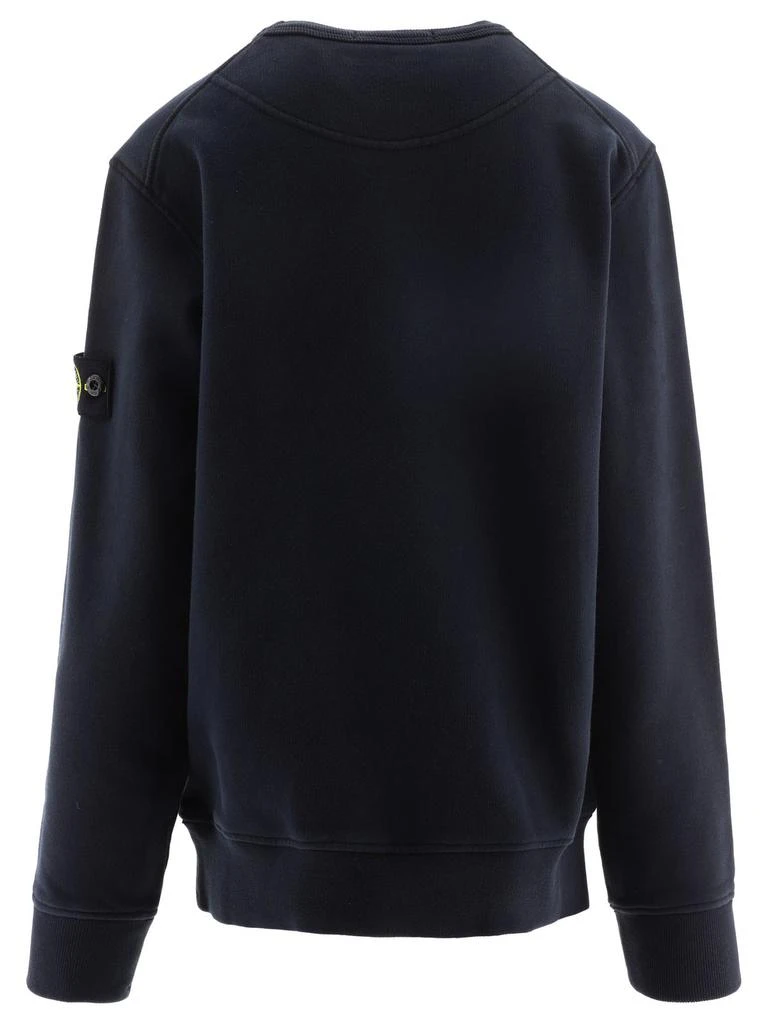 商品Stone Island Junior|Stone Island Junior Logo Patch Crewneck Sweatshirt,价格¥1010,第2张图片详细描述