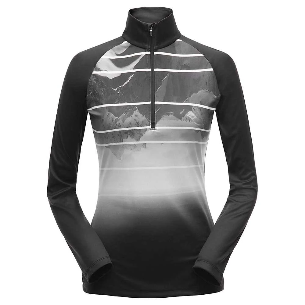 商品Spyder|Spyder Women's Showcase MTN Fade Zip T-Neck Top,价格¥549,第1张图片