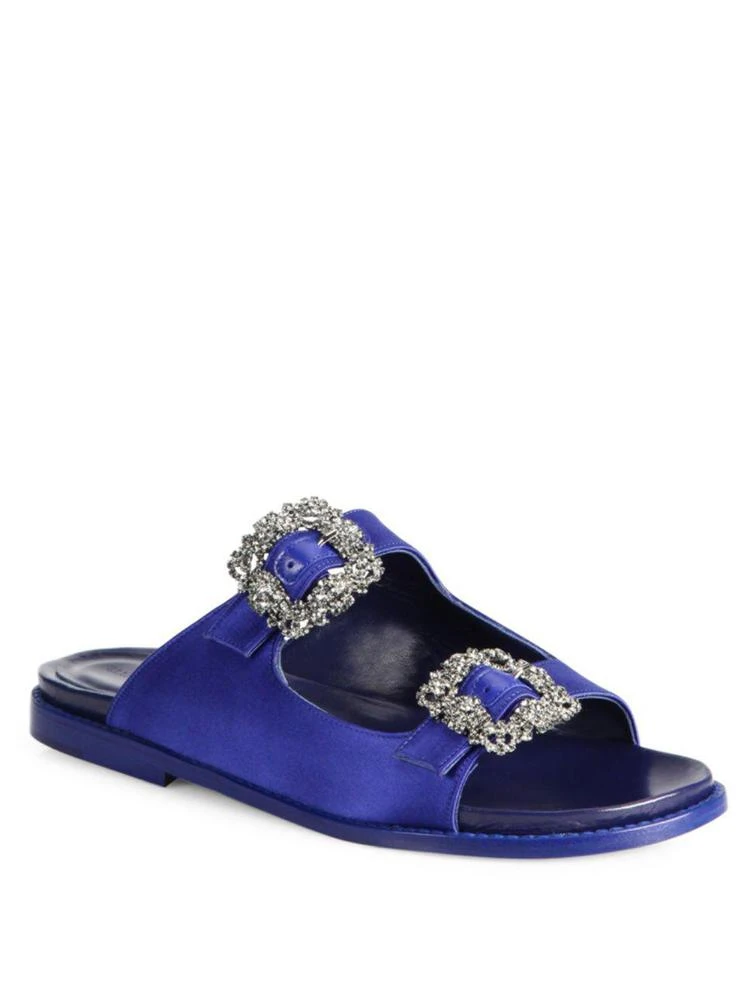 商品Manolo Blahnik|Hangisi 钻石拖鞋,价格¥3277,第1张图片